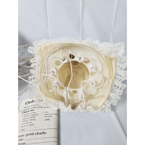 Vintage Angel Tree Topper Porcelain Head 10 Light Taiwan 72" Cord MCM Christmas - Picture 9 of 9